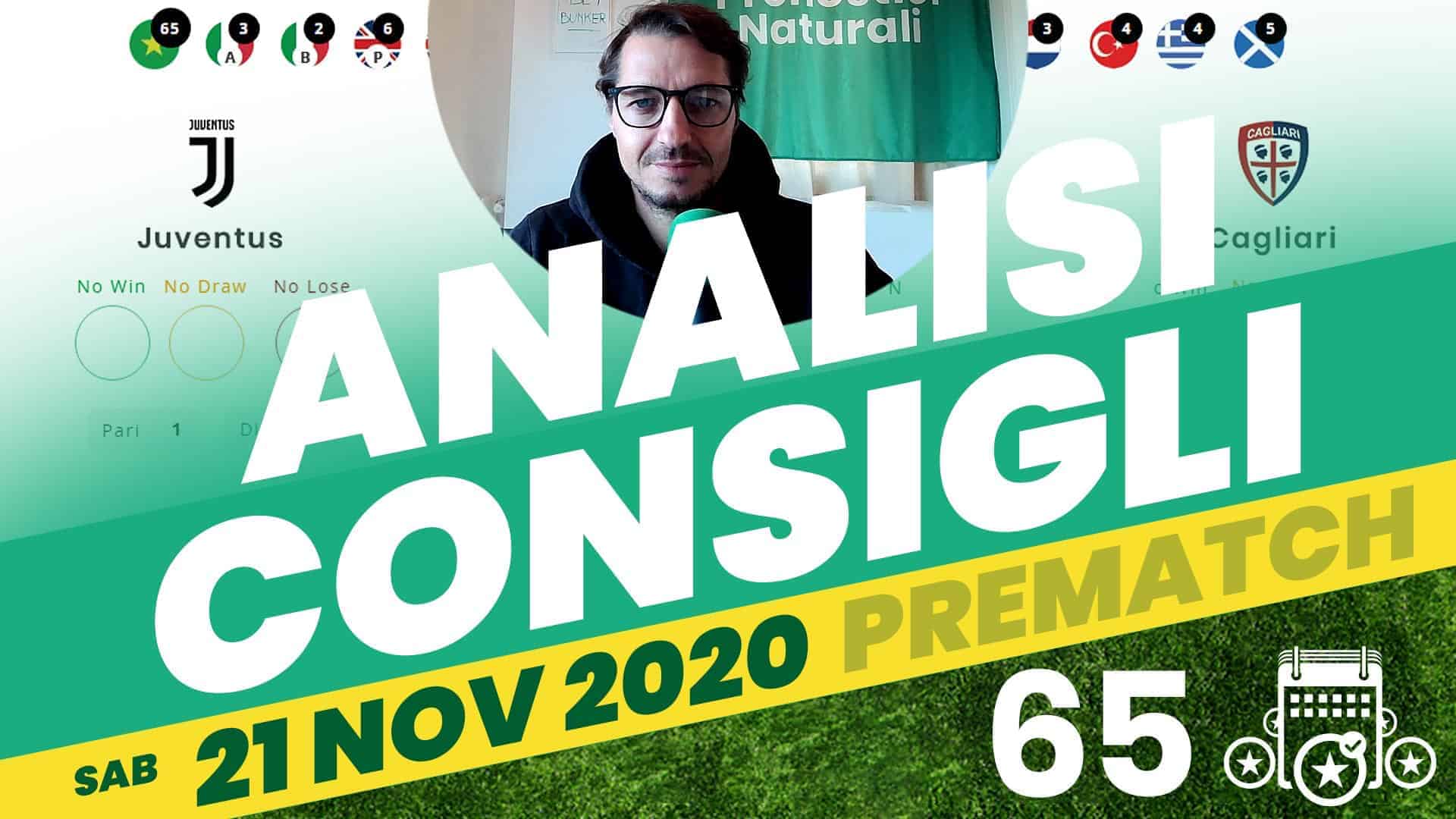 Pronostici Naturali Video Analisi Scommesse Betting Calcio Pre Partite Sabato 21 Nov 2020