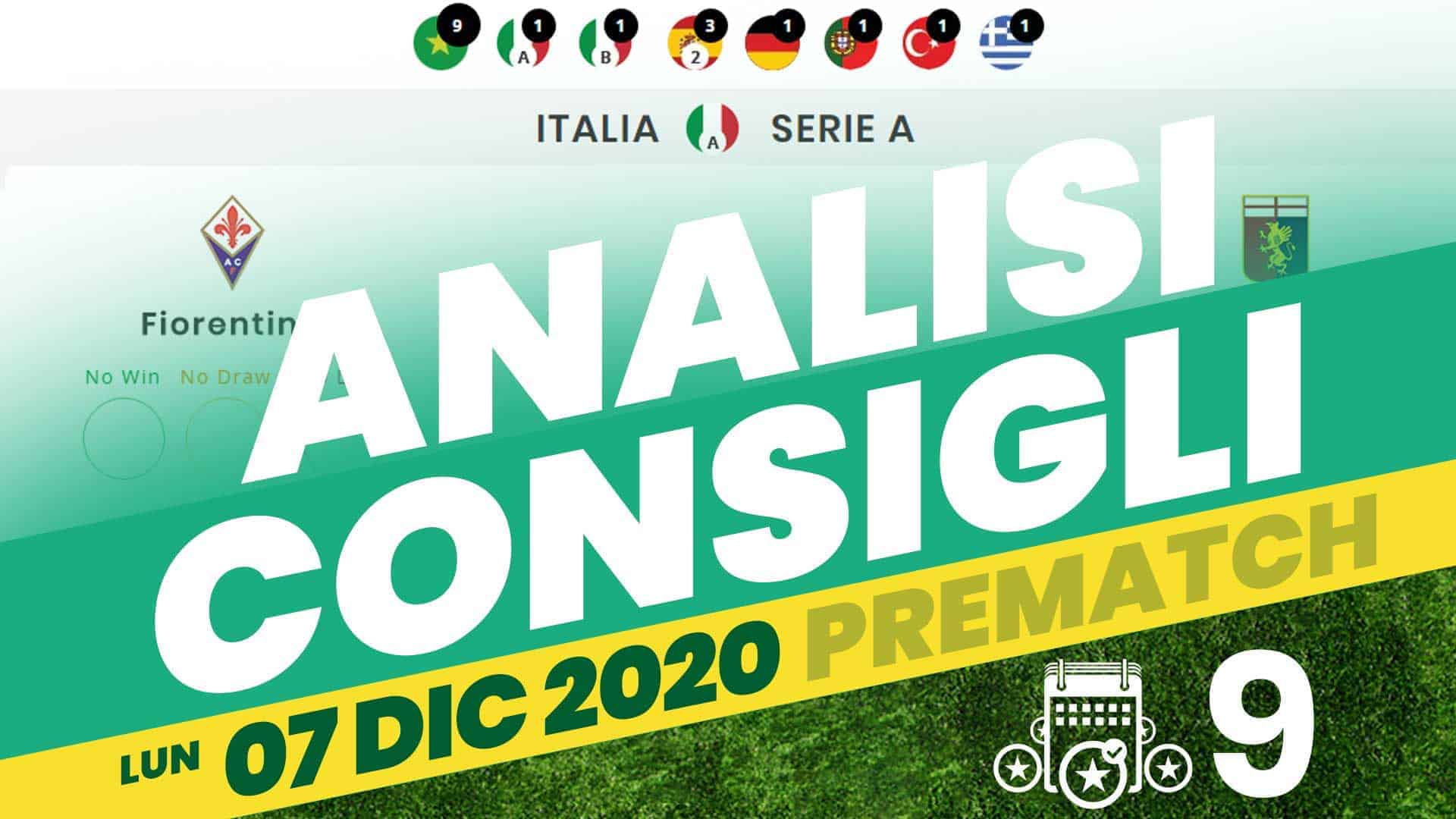 Pronostici Naturali Analisi Scommesse Betting Calcio Pre Partite Lunedì 7 Dicembre 2020