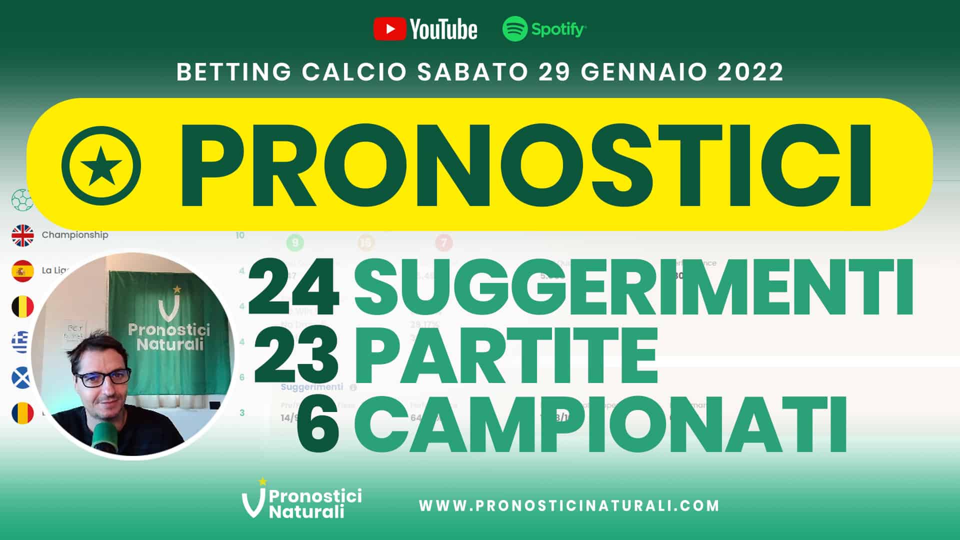 Pronostici Naturali Video Analisi Scommesse Betting Calcio Analisi Pre Partite Sabato 29 Gennaio 2022
