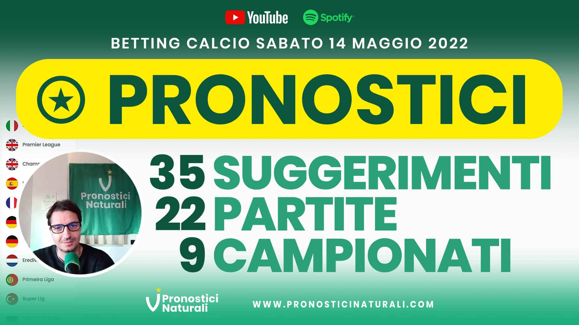 Pronostici Naturali Video Analisi Scommesse Betting Calcio Analisi Pre Partite Sabato 14 Maggio 2022