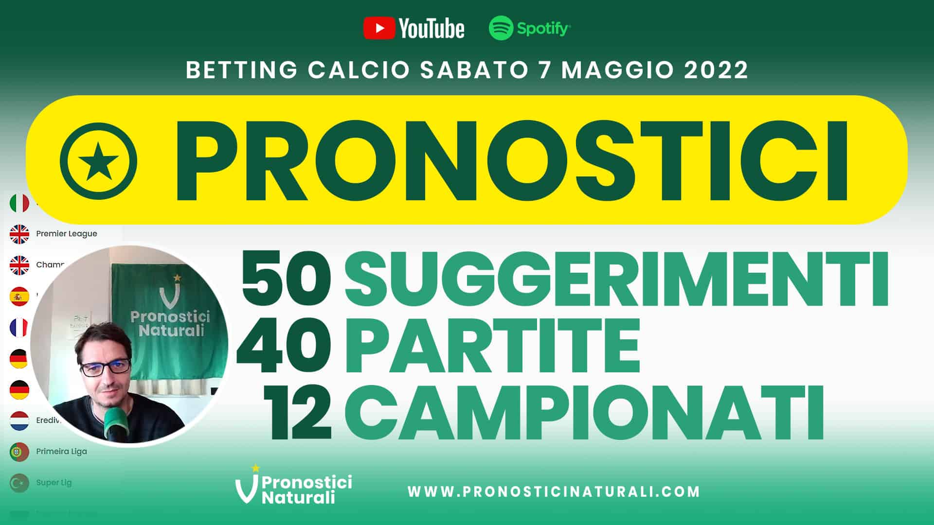 Pronostici Naturali Video Analisi Scommesse Betting Calcio Analisi Pre Partite Sabato 7 Maggio 2022