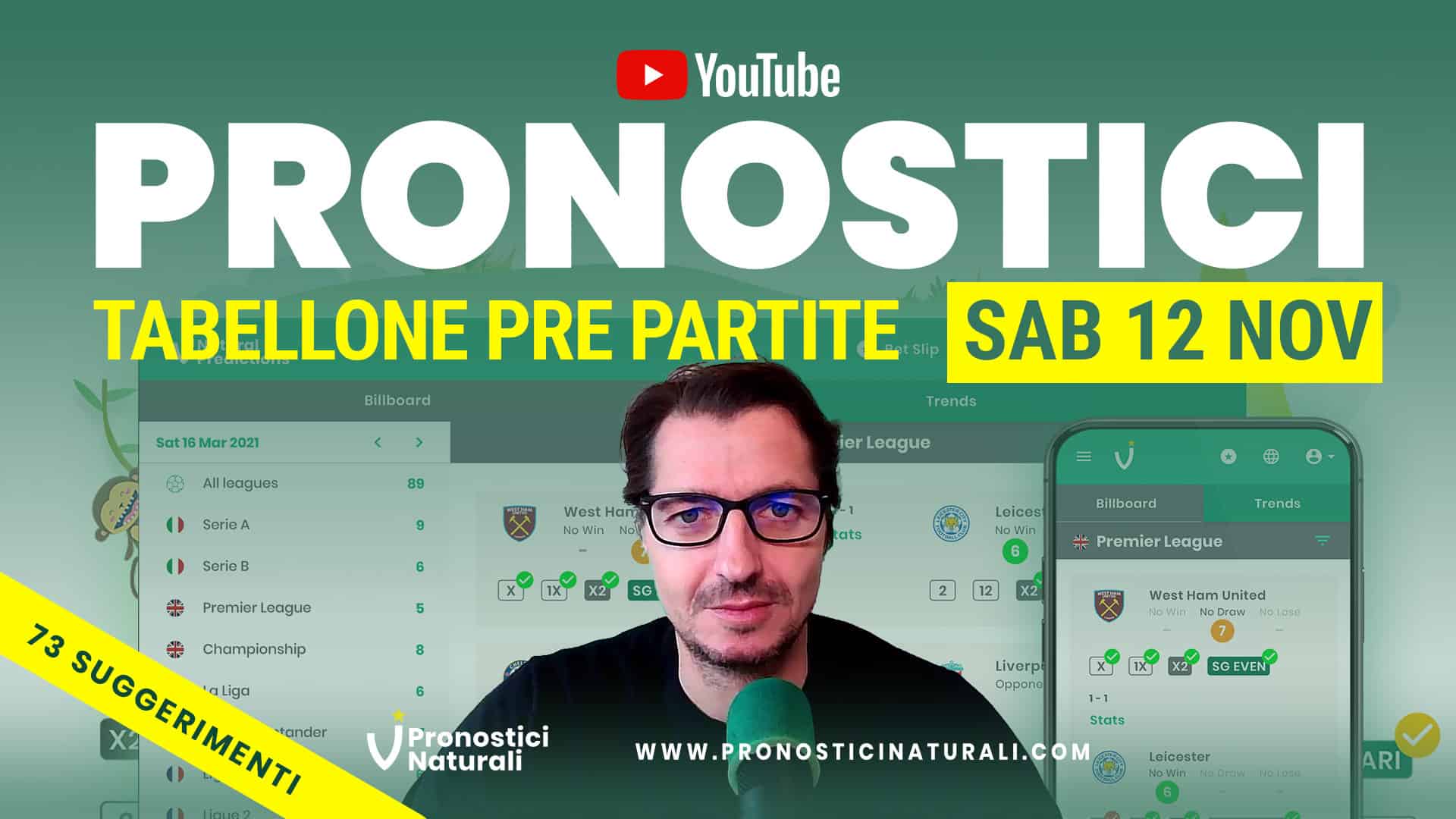 Pronostici Naturali Video Analisi Scommesse Betting Calcio Analisi Pre Partite Sab 12 Novembre 2022